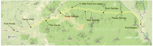 Mojave Road map