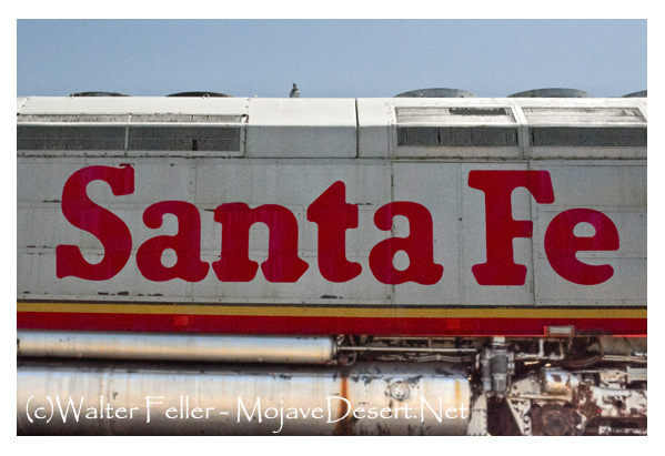 Santa Fe Railroad in the Mojave Desert