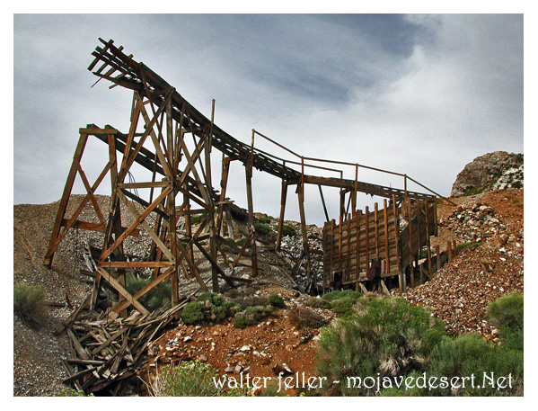 ore track, Cerro Gordo ghost town